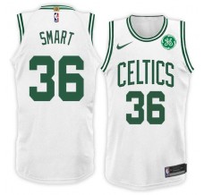 Mænd Trøje Boston Celtics Marcus Smart 36 2017-18 Hvid Swingman