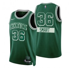 Mænd Trøje Boston Celtics Marcus Smart 36 2021-22 City Edition Grøn Swingman