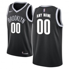 Mænd Trøje Brooklyn Nets Custom 2017-18 Sort Swingman