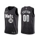 Mænd Trøje Brooklyn Nets Custom 2020-21 Earned Edition Sort Swingman