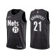 Mænd Trøje Brooklyn Nets Iman Shumpert 21 2020-21 Earned Edition Sort Swingman