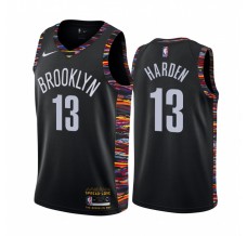 Mænd Trøje Brooklyn Nets James Harden 13 2018-19 City Editoin Sort Swingman