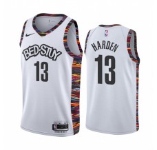 Mænd Trøje Brooklyn Nets James Harden 13 2019-20 City Editoin Hvid Swingman