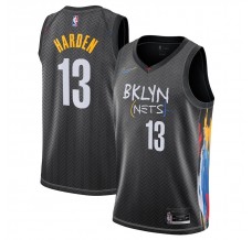 Mænd Trøje Brooklyn Nets James Harden 13 2020-21 City Editoin Sort Swingman
