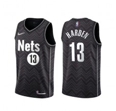 Mænd Trøje Brooklyn Nets James Harden 13 2020-21 Earned Edition Sort Swingman