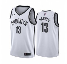 Mænd Trøje Brooklyn Nets James Harden 13 2020-21 Hvid Swingman