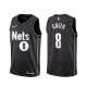 Mænd Trøje Brooklyn Nets Jeff Green 8 2020-21 Earned Edition Sort Swingman