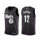 Mænd Trøje Brooklyn Nets Joe Harris 12 2020-21 Earned Edition Sort Swingman