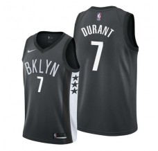 Mænd Trøje Brooklyn Nets Kevin Durant 7 2019-20 Statement Edition Sort Swingman