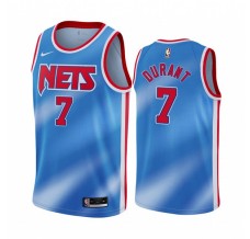 Mænd Trøje Brooklyn Nets Kevin Durant 7 2020-21 Retro Blå Swingman