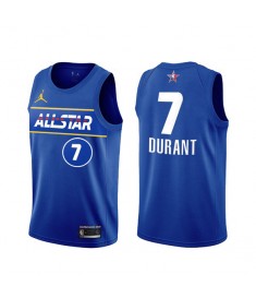 Mænd Trøje Brooklyn Nets Kevin Durant 7 All-Star Eastern Conference Blue 2021 Swingman