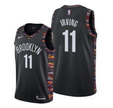 Mænd Trøje Brooklyn Nets Kyrie Irving 11 2019-20 City Edition Sort Swingman