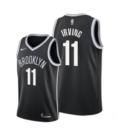 Mænd Trøje Brooklyn Nets Kyrie Irving 11 2019-20 Sort Swingman