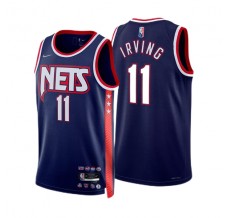 Mænd Trøje Brooklyn Nets Kyrie Irving 11 2021-22 City Edition Navy Swingman