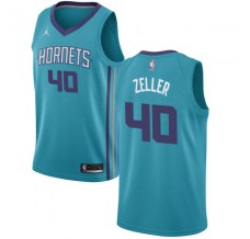Mænd Trøje Charlotte Hornets Cody Zeller 40 2017-18 Jordan Teal Swingman