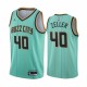 Mænd Trøje Charlotte Hornets Cody Zeller 40 2020-21 City Edition Teal Swingman