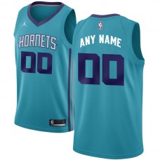 Mænd Trøje Charlotte Hornets Custom 2017-18 Jordan Teal Swingman