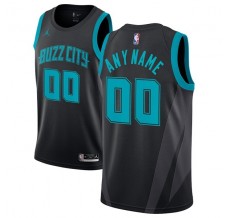 Mænd Trøje Charlotte Hornets Custom 2018-19 The City Jordan Sort Swingman
