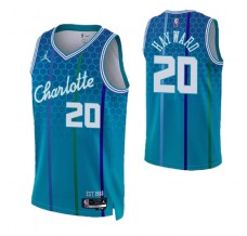Mænd Trøje Charlotte Hornets Gordon Hayward 20 2021-22 City Edition Blå Swingman
