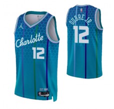Mænd Trøje Charlotte Hornets Kelly Oubre 12 2021-22 City Edition Blå Swingman