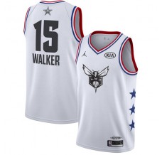 Mænd Trøje Charlotte Hornets Kemba Walker 15 2019 All-Star Jordan Hvid Swingman