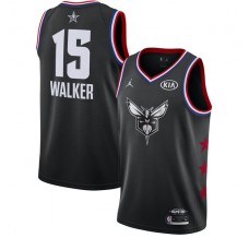 Mænd Trøje Charlotte Hornets Kemba Walker 15 2019 All-Star Jordan Sort Swingman