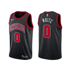 Mænd Trøje Chicago Bulls Coby White 0 2020-21 Sort Swingman