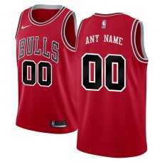 Mænd Trøje Chicago Bulls Custom 2017-18 Rød Swingman