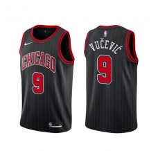 Mænd Trøje Chicago Bulls Nikola Vucevic 9 2020-21 Sort Swingman