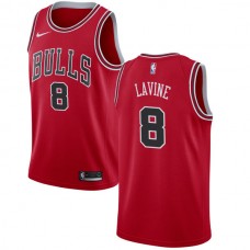 Mænd Trøje Chicago Bulls Zach LaVine 8 2017-18 Rød Swingman