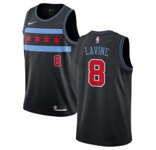 Mænd Trøje Chicago Bulls Zach LaVine 8 2018-19 The City Sort Swingman