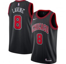 Mænd Trøje Chicago Bulls Zach LaVine 8 2019-20 Sort Swingman