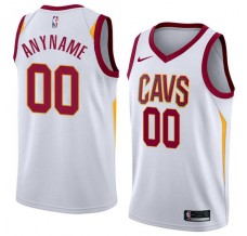 Mænd Trøje Cleveland Cavaliers Custom 2017-18 Hvid Swingman