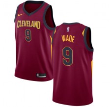 Mænd Trøje Cleveland Cavaliers Dwyane Wade 9 2017-18 Maroon Swingman