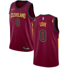 Mænd Trøje Cleveland Cavaliers Kevin Love 0 2017-18 Maroon Swingman