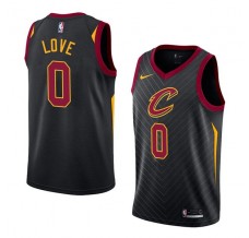 Mænd Trøje Cleveland Cavaliers Kevin Love 0 2017-18 Sort Swingman