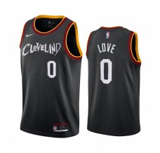 Mænd Trøje Cleveland Cavaliers Kevin Love 0 2020-21 City Edition Sort Swingman