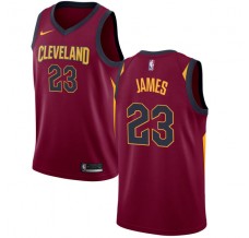 Mænd Trøje Cleveland Cavaliers LeBron James 23 2017-18 Maroon Swingman
