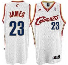 Mænd Trøje Cleveland Cavaliers LeBron James 23 Revolution 30 Swingman Home