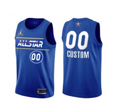Mænd Trøje Custom All-Star Eastern Conference Blue 2021 Swingman