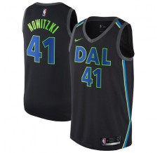 Mænd Trøje Dallas Mavericks Dirk Nowitzki 41 2017-18 The City Sort Swingman
