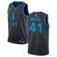 Mænd Trøje Dallas Mavericks Dirk Nowitzki 41 2018-19 The City Charcoal Swingman