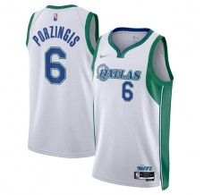 Mænd Trøje Dallas Mavericks Kristaps Porzingis 6 2021-22 City Edition Hvid Swingman