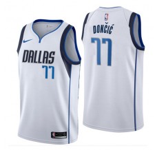 Mænd Trøje Dallas Mavericks Luka Doncic 77 2017-18 Hvid Swingman