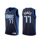 Mænd Trøje Dallas Mavericks Luka Doncic 77 2020-21 Earned Edition Navy Swingman