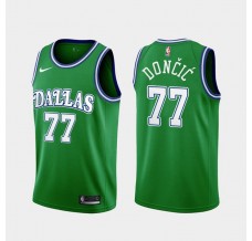 Mænd Trøje Dallas Mavericks Luka Doncic 77 2020-21 Grøn Swingman