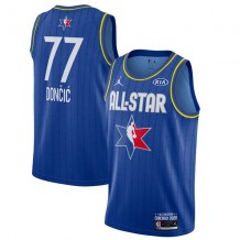 Mænd Trøje Dallas Mavericks Luka Doncic 77 2020 All-Star Blå Swingman