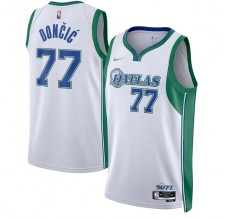 Mænd Trøje Dallas Mavericks Luka Doncic 77 2021-22 City Edition Hvid Swingman