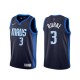 Mænd Trøje Dallas Mavericks Trey Burke 3 2020-21 Earned Edition Navy Swingman