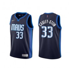 Mænd Trøje Dallas Mavericks Willie Cauley Stein 33 2020-21 Earned Edition Navy Swingman